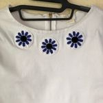 Kate Spade embroidered embellished floral boxy dressy short sleeve cropped Too Photo 2