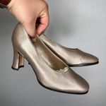 Vaneli | Silver High‎ Heels Shoes 6 Womans Vintage Photo 0