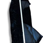 Handmade VTG Velour Maxi Skirt Black High Waisted Maxi Pencil Women's Formal Grunge 90s Photo 5
