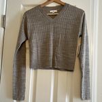 BP NWT’s Grey Heather crop sweater. Photo 1