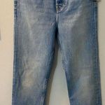 RE/DONE NWT  90’s ultra high rise loose crop size 24. Dusty blue. 27” inseam. Photo 1