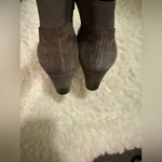 Clarks  Rosepoint Bell Side Zip Wedge Ankle Bootie Brown Suede Photo 5