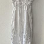 Madewell Embroidered White Tank Eyelet Midi Dress Poplin Size 2 Photo 8