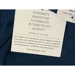 Beyond Yoga  Featherweight Moving On Cropped Pullover, Blue Gem, Sz Large New Photo 1