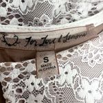 For Love & Lemons Rosalita Mini Dress Lace Scallop Hem Keyhole Fitted Bridal S Photo 9