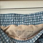 ALBION FIT Albion M Blue and White Checkered Active Shorts Photo 2