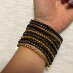 Black brown and gold bracelet Photo 2