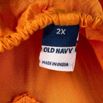 Old Navy  Orange Sleeveless Sundress Maxi Dress Size 2X Rayon Resort Beachwear Photo 6