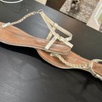 American Rag  Matte Gold Braided Thong Toe Sandal Size 8.5 Photo 7