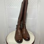 Bussola Trapani Knee High Riding Boots EU 39 8.5 brown Leather Photo 3