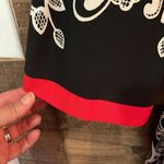 Eliza J Black, Cream & Red Patterned and Color Block 3/4 sleeve dress Photo 4