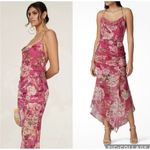 Sau Lee 10 Freida Silk Pink Floral Dress Party Wedding Event Summer Vacation Photo 3