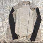 Gray and Black Cowl Neck Sweater with Wrap Style Size L Photo 1