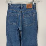 Levi's Mile High Cropped Wide Leg Jeans FYI Light Wash Size 26 Photo 5