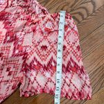 Faded Glory  Pink and White Patterned Blouse Photo 7