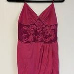 Victoria's Secret Vintage Victoria’s Secret Gold Label Hot Pink Embroidered Baroque Lace overlay P Photo 0
