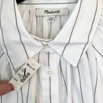 Madewell NWT  Shirred Bubble-Sleeve Button-Up Shirt - Size: XXS Photo 4