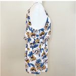 J for Justify ‎ Floral Romper Halter Keyhole Sleeveless White Blue Yellow L NWOT Photo 4