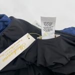 Shoshanna Swimsuit Size 4 One Piece Navy One Shoulder Ruffle Textured NWT Swim Photo 5