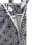 Talbots Chatham Cropped Pants Blue White High Rise Flat Front Side Zip Size 16 Photo 8