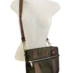 Tumi Alpha Bravo Randolph Leather Trim Tablet Case Crossbody Messenger Bag Photo 1