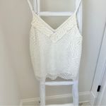 1. State  Creamy White Lace Sleeveless Camisole Tank Top Size Large NWT Photo 10