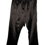 The GREAT. Satin Trousers Pants Women's Size 0 Black Dressy Party Fun Photo 0
