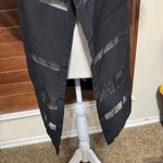 Milly Black Jacket open front mesh striped USA quiet luxury short sleeves sz 4 S Photo 2