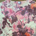 Time & Tru  Pink Floral Sublimation Top Size L Photo 5
