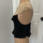 ZARA  Black Satin Rhinestone Strap Camisole Photo 4