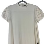 Love moschino NWT  Sz 4 Women's White Puff Short Sleeve Knit Tshirt Dress Photo 1