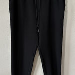 Aritzia  Wilfred Buffon Black Drawstring Crepe Joggers Trouser Pants‎ Size Medium Photo 0