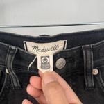 Madewell Womens Classic Straight Jeans in Lunar Wash Charcoal Black Size 25 Photo 3