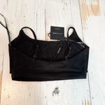 JLUXLABEL  Black Cut Out Front Adjustable Strap Unlined Bralette Size Small Photo 1