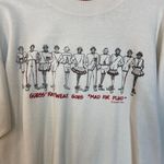 Guess Vintage 1989 Knitwear Sweatshirt “Mad for Plaid” Graphic White Red Trim Photo 2