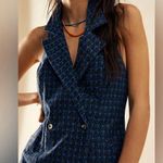 Free People Louie Blazer Mini Dress Halter Neck Open Back Size S Photo 2