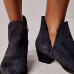 Free People  Charm Suede Ankle Boot Blue Size 37 Photo 0