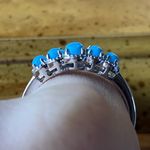 Genuine Sleeping Beauty Turquoise Sterling Silver Ring Size 9 Photo 1