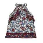 J.Crew Point Sur white, blue & red paisley tank top size 4 Photo 13