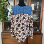 Daniel Rainn  Faux Wrap Floral Long-Sleeve Blouse Photo 4