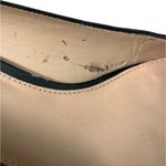 Antonio Melani Black Leather Round Toe Snakeskin Heel Wedges Size 8 Photo 5