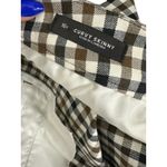 Loft  Brown & Black Check Curvy SKinny Pants Women's 16T 16 Tall Photo 3