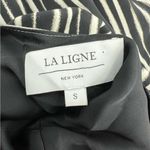 LA LIGNE Eva stripe silk dress midi sz S black white Photo 4