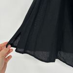 Princess Polly  Mini Dress Womens 10 LBD Baddie Grunge Black Cotton Linen Blend Photo 3