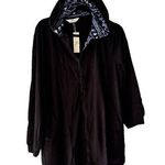 Agnes Orinda Full Zip Up Hoodie Fair Isle Jacket Black 1X Photo 0