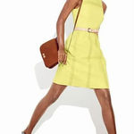 J.Crew  Yellow Pique Sleeveless Lace Fit &‎ Flare Dress 6 Soft Girl Cottagecore Photo 0