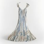 Japna Womens‎ Smocked Milkmaid Maxi Dress Size L Pink Princess Whimsical Photo 3