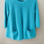 Anthropologie Moth by Anthro. Cashmere Knit Sweater Blue Sz Medium Photo 2