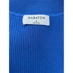 Babaton Sculpt Knit Mockneck Halter Top in Blue Size Medium Photo 3