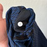 Lululemon Wunder Under Crop Score Jacquard Black Cerulean Blue Photo 2